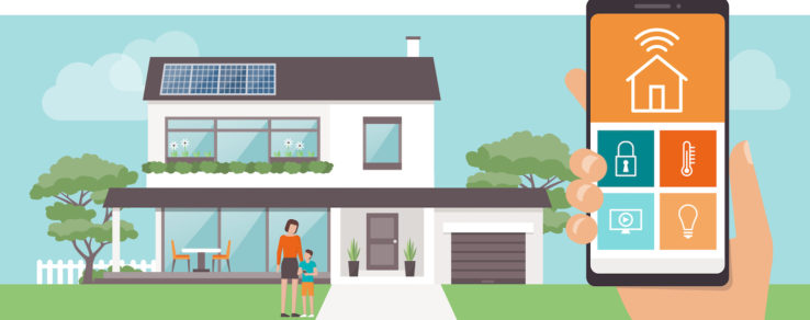 Illustration of smart home campaign