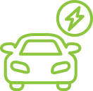 Electric car icon