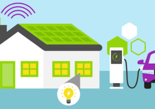Illustration of energy efficiency education topics