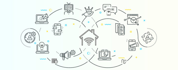 Illustration of customer engagement for energy utility