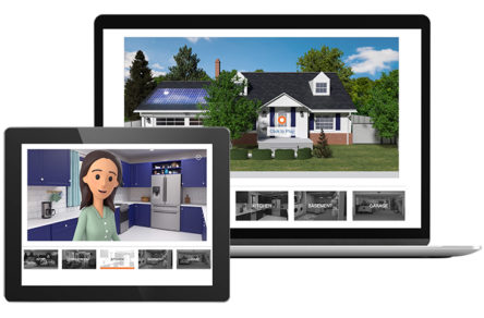 Example of interactive video content for energy utility customers