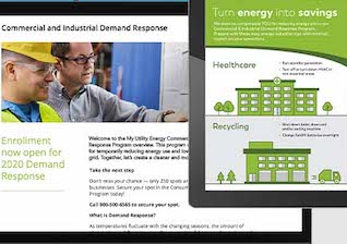 Thumbnail image from case study demand response for energy utility