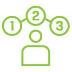 Icon for customer journey mapping