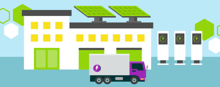 Illustration of an utility supporting account electrification