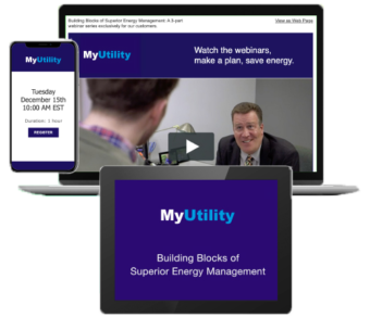 Case study example of energy webinar for industry training