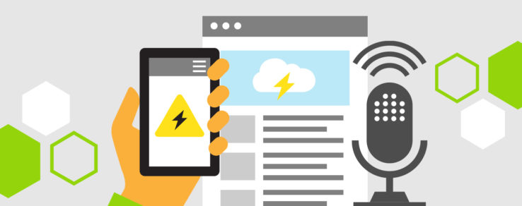 Illustration of energy utility building trust with customers through outage communications