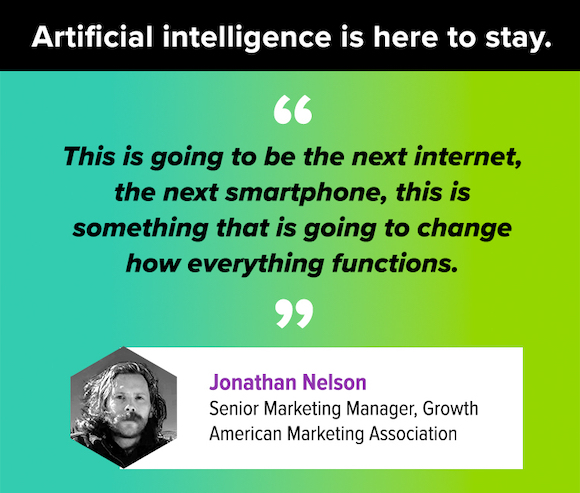 Quotation advice about artificial intelligence for 2024 digital marketing trends