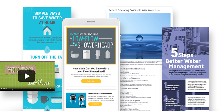 Examples of content marketing for water utility customer engagement