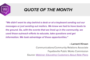 Example from The Current newsletter for utility marketers