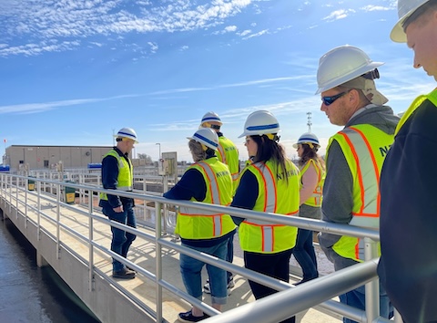 Example of water utility building community engagement with outreach event and tour of facility