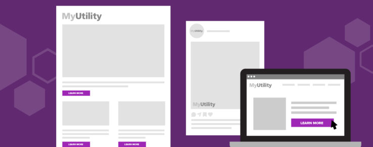 Illustration of a branded marketing campaign