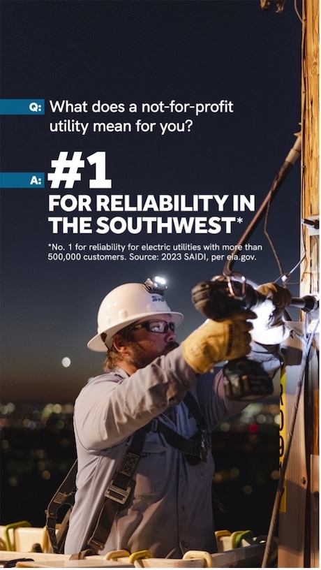 Example of utility company branded advertisement