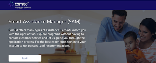 Thumbnail image from utility assistance program website