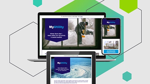 Case study for a proactive storm communications campaign