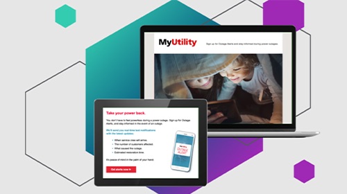 Case Study on My Alerts Text Enrollment Campaign focusing on enrolling for outage alerts through my account.