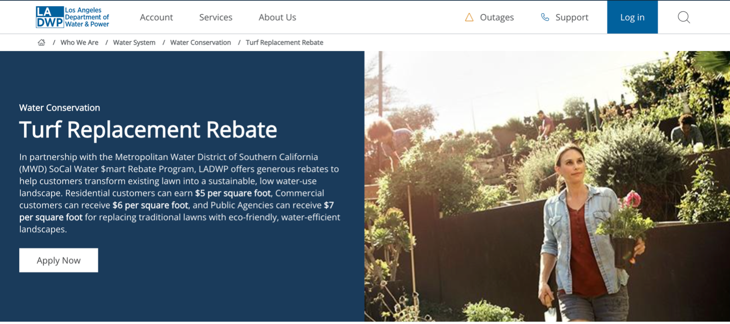 Turf Replacement Rebate Los Angeles Department of Water and Power